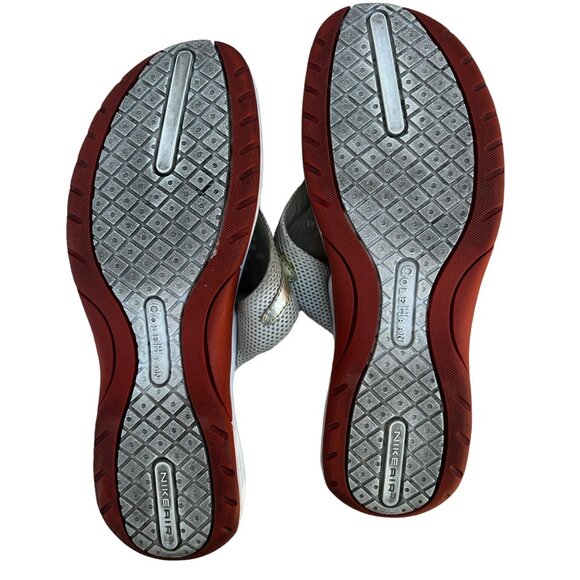 Cole Haan Women’s 9B Thong Nike Air Gold Red white beige - Picture 6 of 6